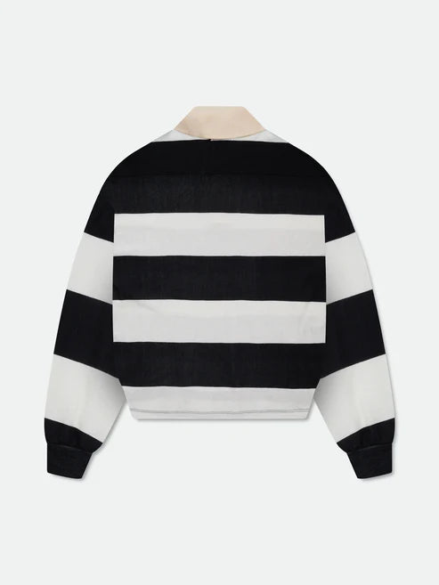 STRIPED PIQUE POLO