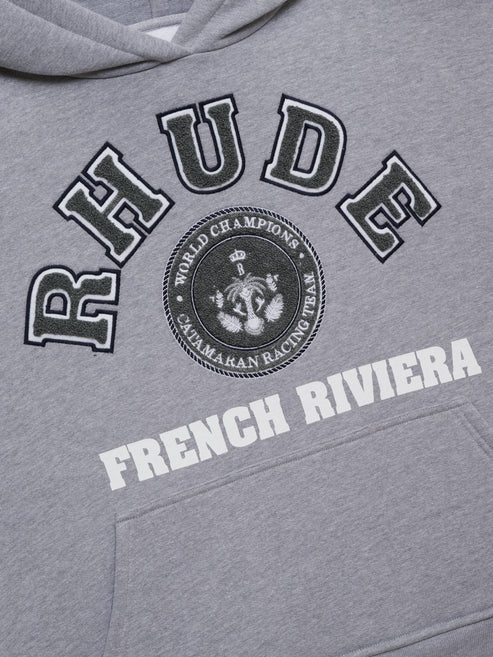 RHUDE FRENCH RIVIERA PATCH HOODIE