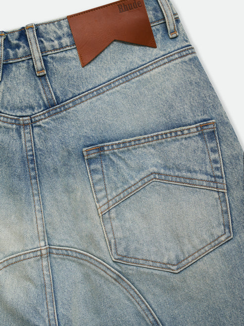 RHUDE MOTO WIDE LEG DENIM