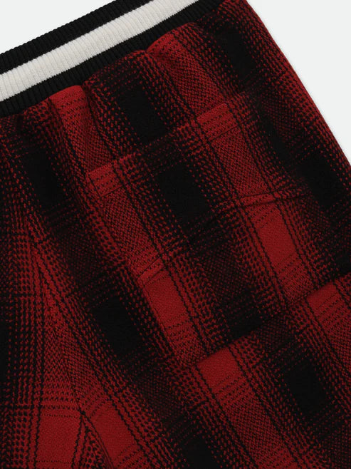 FLANNEL RHUDE COLLEGIATE COURT LOGO SHORT