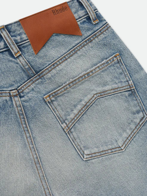 RHUDE DENIM BAGGY SHORT
