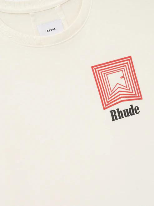 RHUDE CHEVRON LOGO REPEAT TEE