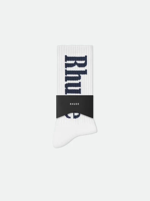 RHUDE VERTICAL LOGO SOCKS