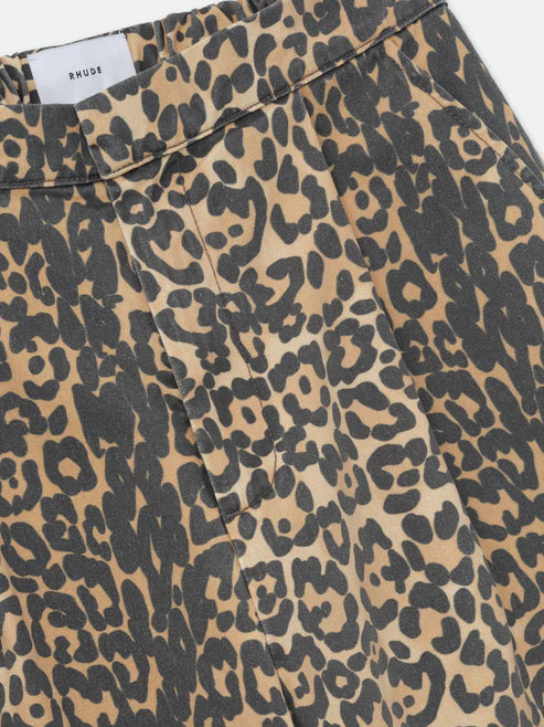 LEOPARD DROP-CROTCH TROUSER