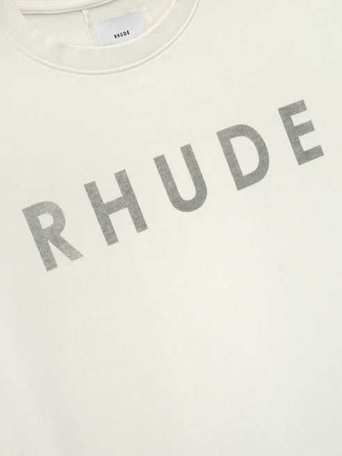 RHUDE DISTRESSED LOGO TEE