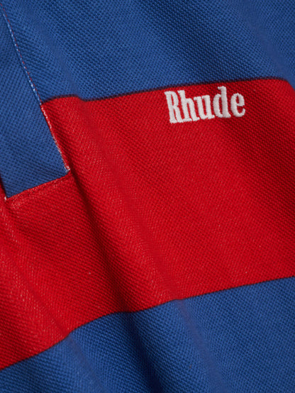 STRIPED PIQUE POLO