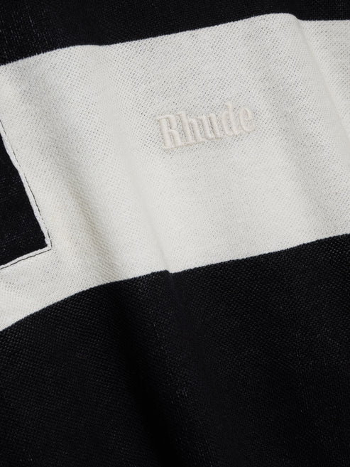 STRIPED PIQUE POLO