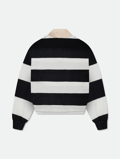 STRIPED PIQUE POLO