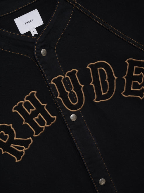 RHUDE BASEBALL DENIM SHIRT