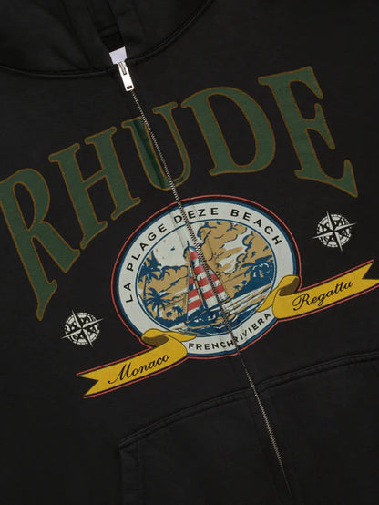 MONACO REGATTA FULL-ZIP HOODIE