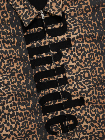 RHUDE LEOPARD OVERSIZED WORK JACKET