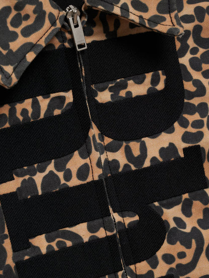 RHUDE LEOPARD OVERSIZED WORK JACKET
