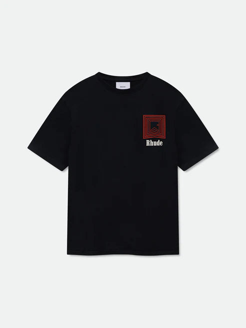 RHUDE CHEVRON LOGO REPEAT TEE