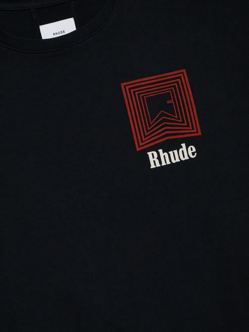 RHUDE CHEVRON LOGO REPEAT TEE