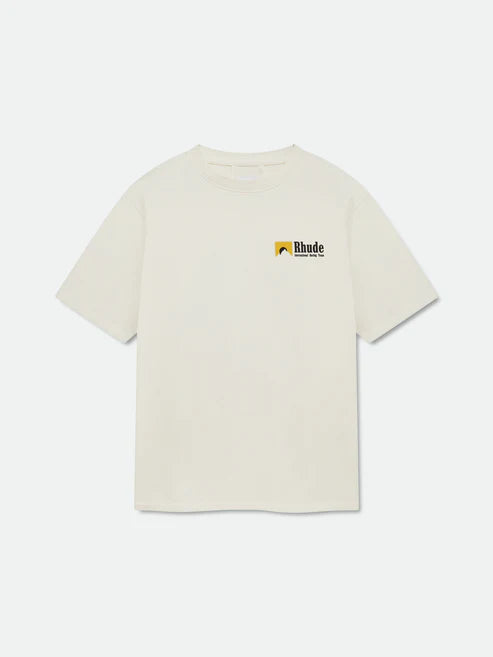 RHUDE INTERNATIONAL RACING LOGO TEE