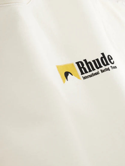 RHUDE INTERNATIONAL RACING LOGO TEE