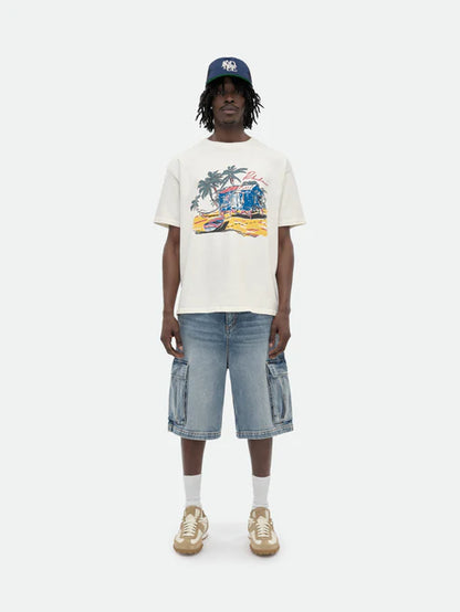 RHUDE CARGO DENIM BAGGY SHORT