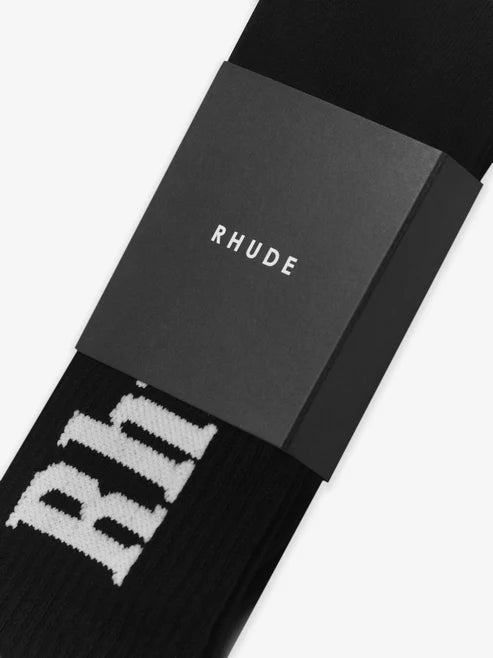RHUDE VERTICAL LOGO SOCKS