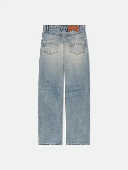 WIDE LEG TRAXEDO DENIM