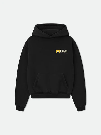 RHUDE INTERNATIONAL RACING LOGO HOODIE