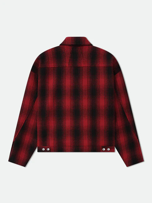 RHUDE LOGO FLANNEL WORK JACKET