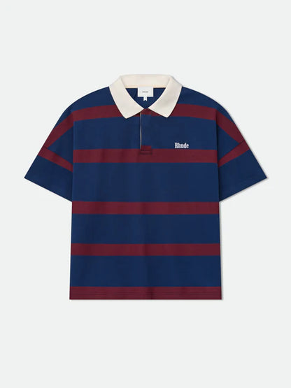 STRIPED PIQUE POLO