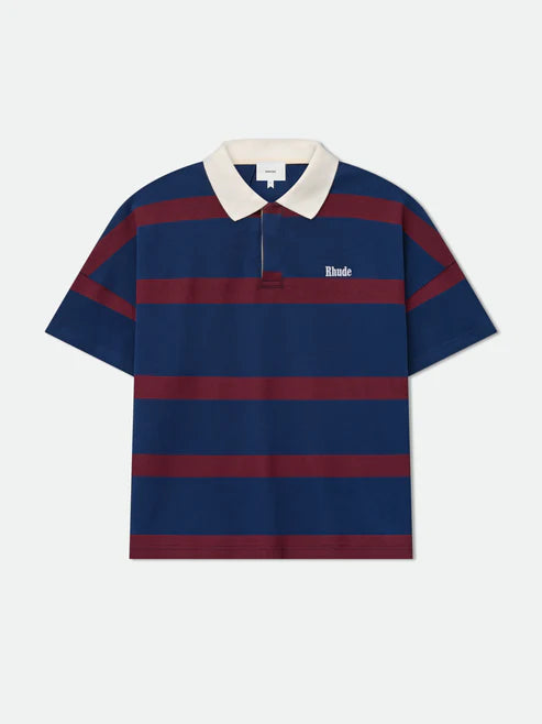 STRIPED PIQUE POLO