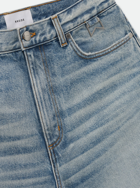 RHUDE DENIM BAGGY SHORT