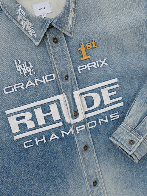 TIRE DENIM OVERSHIRT