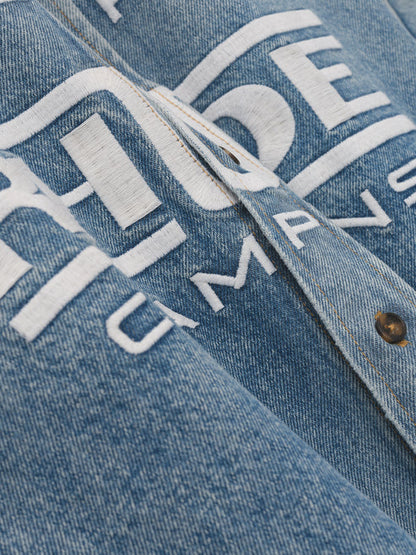 TIRE DENIM OVERSHIRT