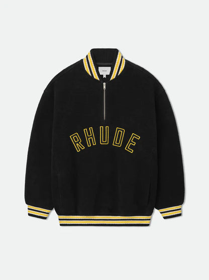 RHUDE QUARTER-ZIP VARSITY