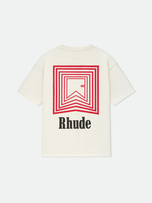 RHUDE CHEVRON LOGO REPEAT TEE