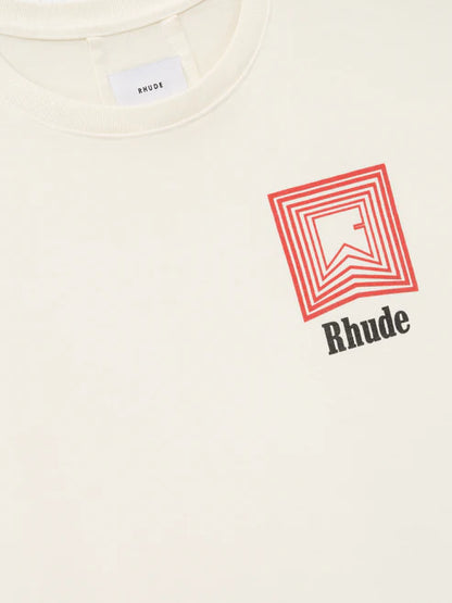 RHUDE CHEVRON LOGO REPEAT TEE