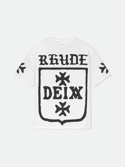 RHUDE DEIX SHIELD OVERSIZED TEE