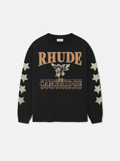 RHUDE CAMBRIDGE STATE CHAMPS LS TEE