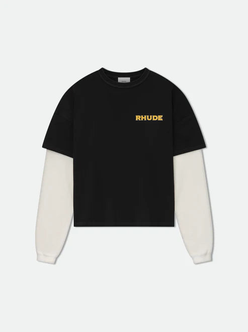 RHUDE STEEL DOUBLE-LAYERED TEE