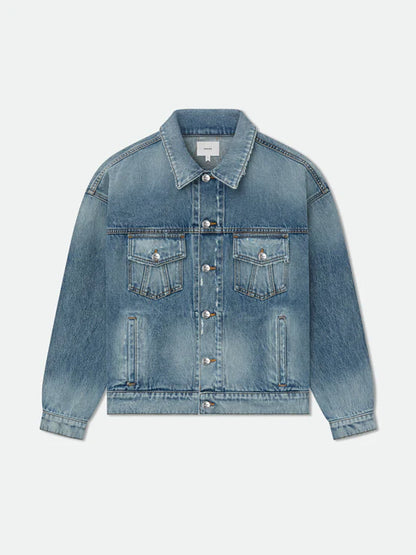 RHUDE DROPNECK DENIM TRUCKER JACKET
