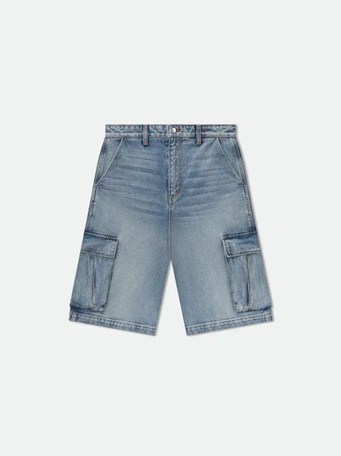 RHUDE CARGO DENIM BAGGY SHORT