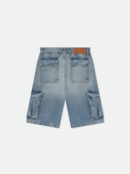 RHUDE CARGO DENIM BAGGY SHORT