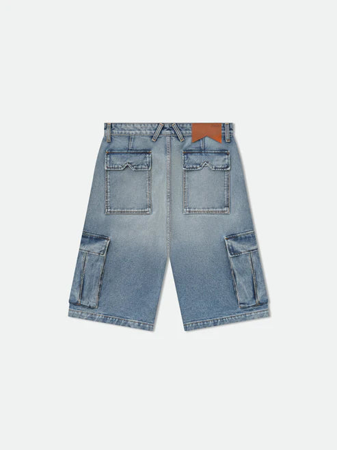 RHUDE CARGO DENIM BAGGY SHORT
