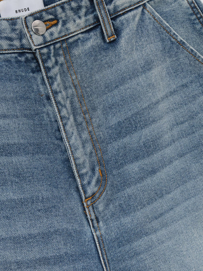RHUDE CARGO DENIM BAGGY SHORT