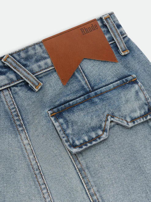 RHUDE CARGO DENIM BAGGY SHORT