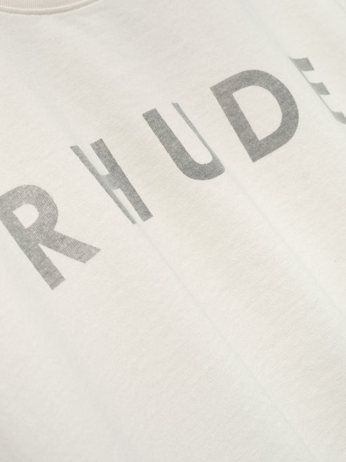 RHUDE DISTRESSED LOGO TEE