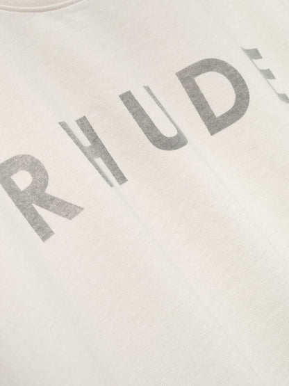 RHUDE DISTRESSED LOGO TEE