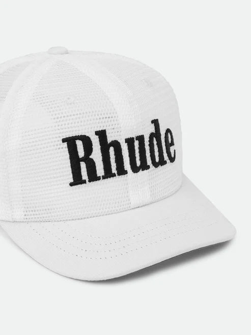 RHUDE LOGO MESH HAT