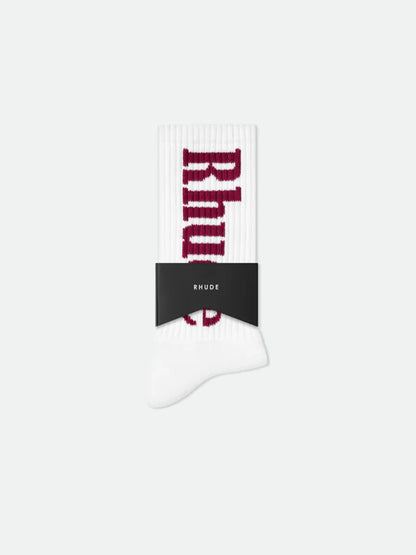 RHUDE VERTICAL LOGO SOCKS
