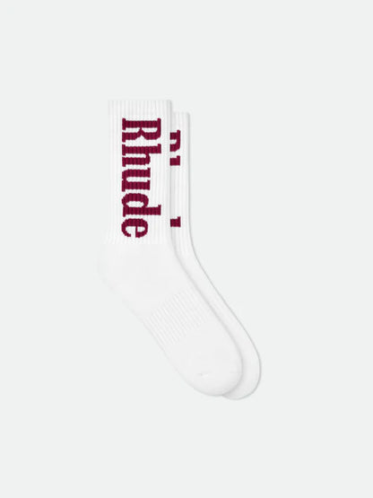 RHUDE VERTICAL LOGO SOCKS