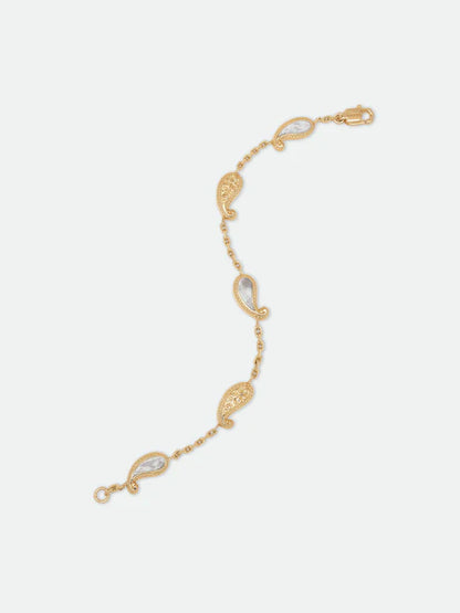 RHUDE TEARS OF JOY BRACELET — GOLD/MOTHER OF PEARL