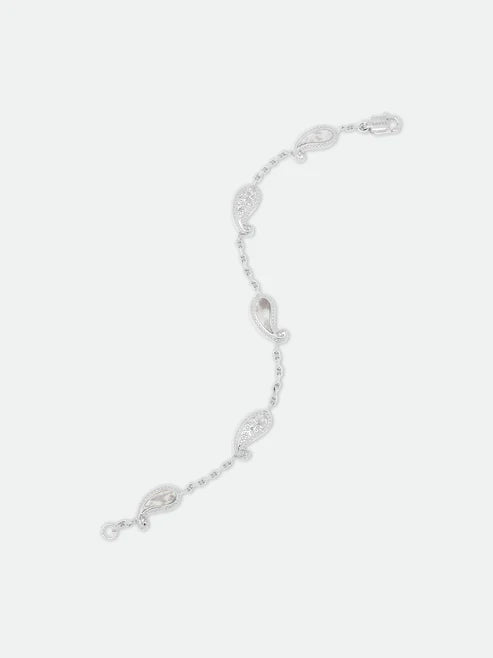 TEARS OF JOY BRACELET — SILVER/MOTHER OF PEARL